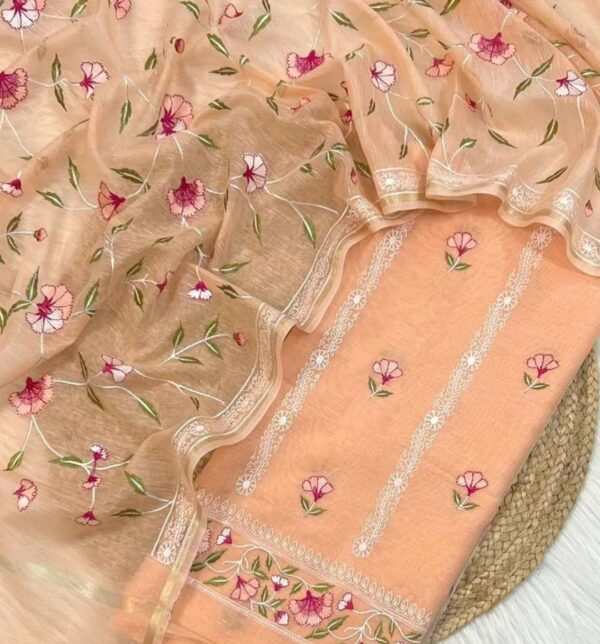 Exclusive Banarasi-Unstitched Salwar suits with Dupatta