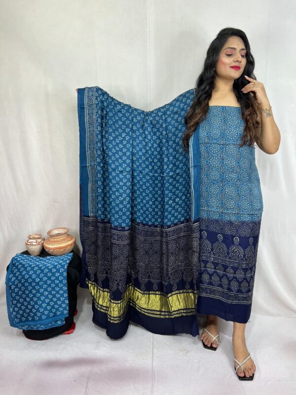 Modal ajrakh suit material - Image 30