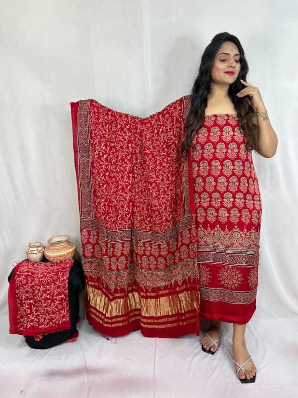 Modal ajrakh suit material - Image 2