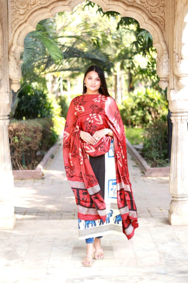 BB  Blocks Modal silk suits material - Image 11