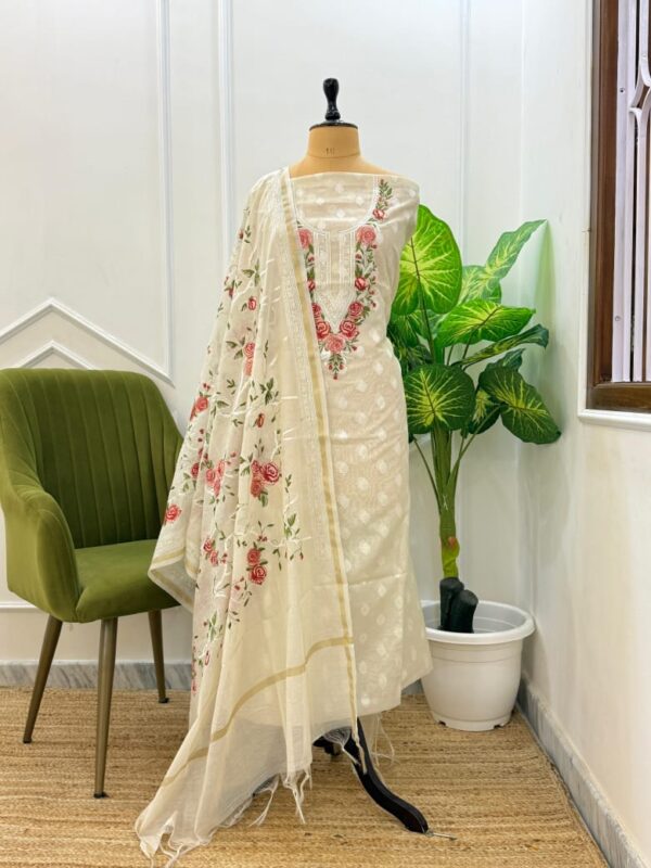 Exclusive Banarasi white collection - Image 6