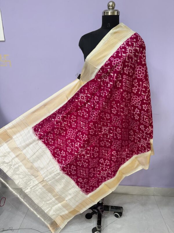 Pochampally Handloom Silk Dupatta/Stole - Image 23