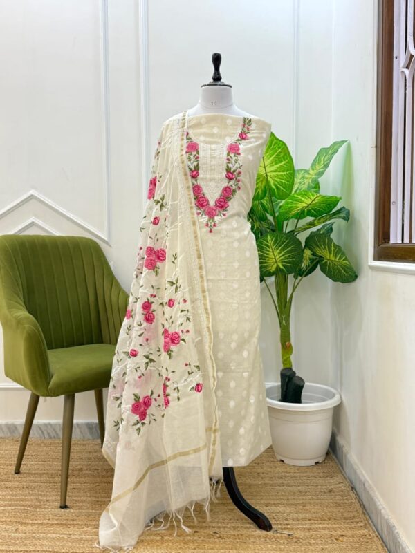 Exclusive Banarasi white collection - Image 2