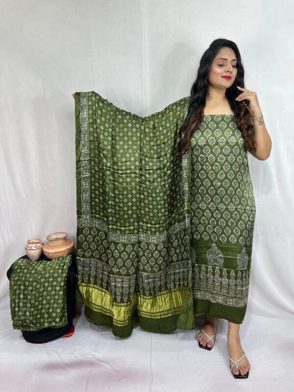 Modal ajrakh suit material - Image 6