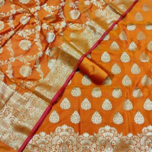 Exclusive Banarasi Unstitched Salwar Suit Dupatta