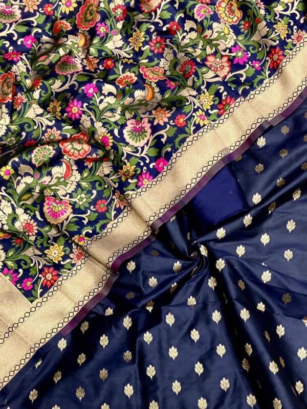 Exclusive Banarasi Unstitched Salwar Suits Dupatta - Image 3