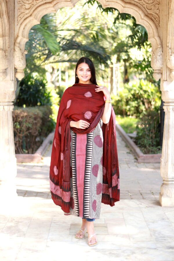 BB  Blocks Modal silk suits material - Image 21