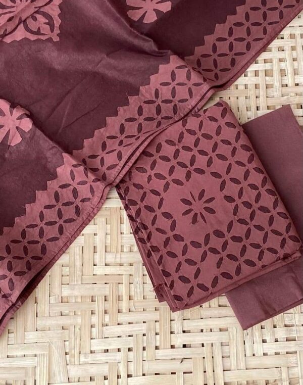 Applique Cotton Suits Material Handmade - Image 23