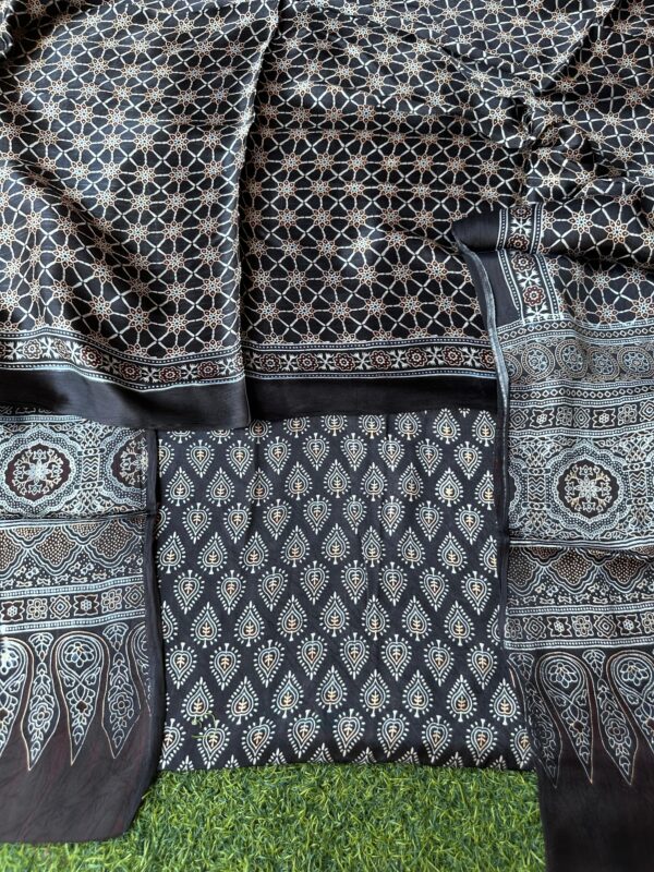 SK Ajrakh natural-dye modal silk - Image 2