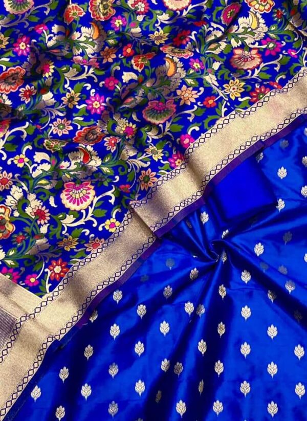 Exclusive Banarasi Unstitched Salwar Suits Dupatta - Image 4