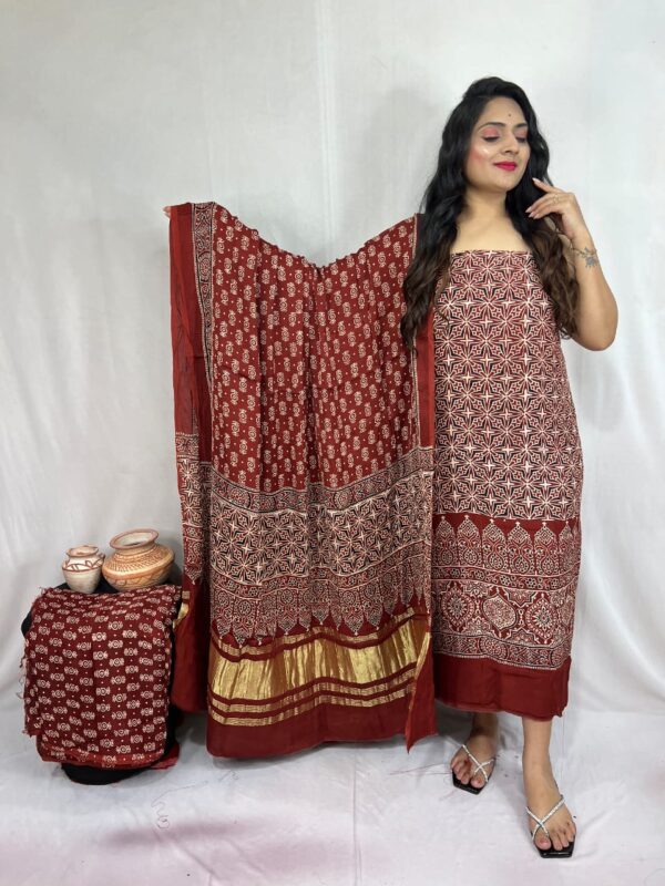 Modal ajrakh suit material - Image 8