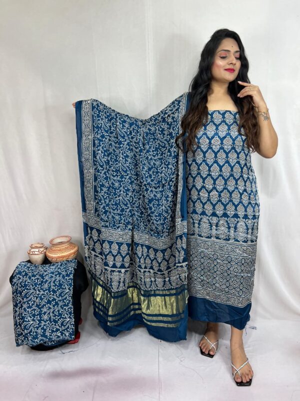 Modal ajrakh suit material - Image 22