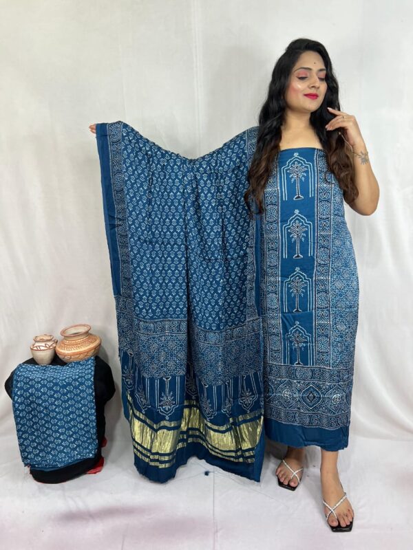 Modal ajrakh suit material - Image 31