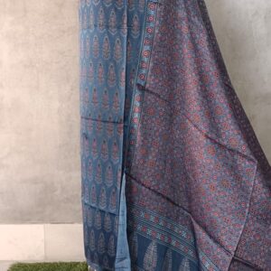 SK Ajrakh natural-dye modal silk