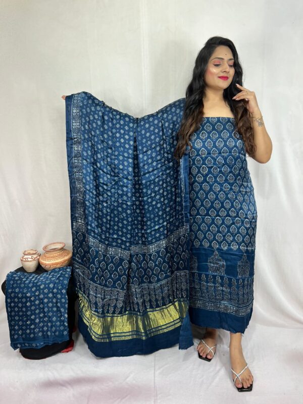 Modal ajrakh suit material - Image 25