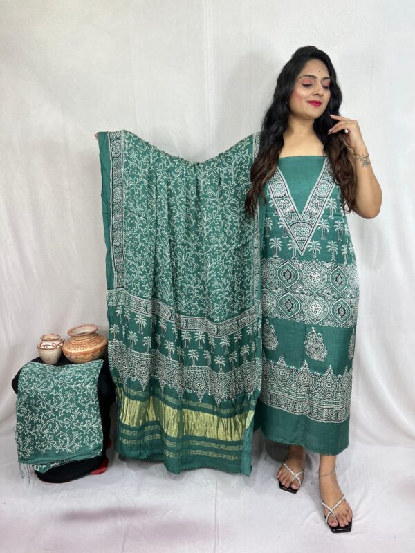 Modal ajrakh suit material - Image 26