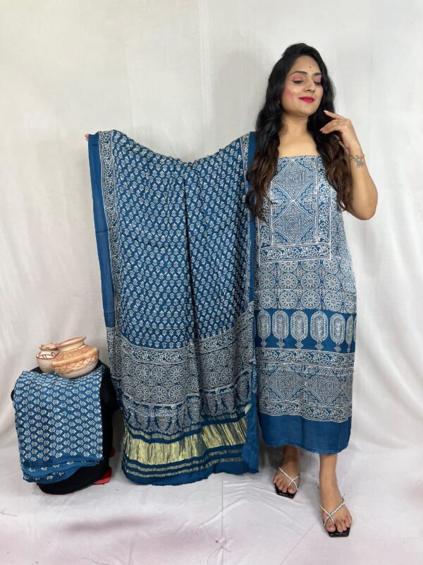 Modal ajrakh suit material - Image 14