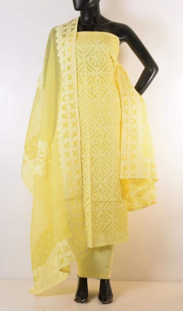 Applique Cotton Suits Material Handmade - Image 13