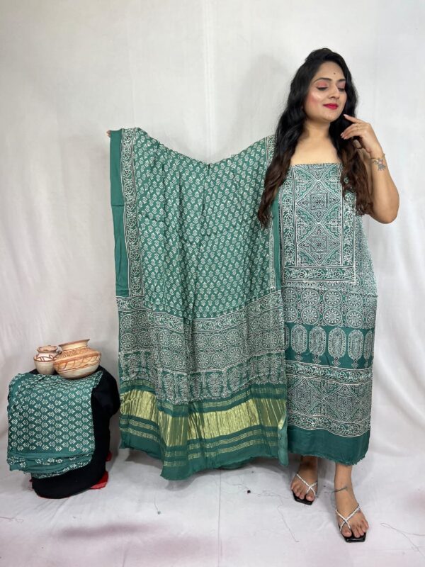 Modal ajrakh suit material - Image 15