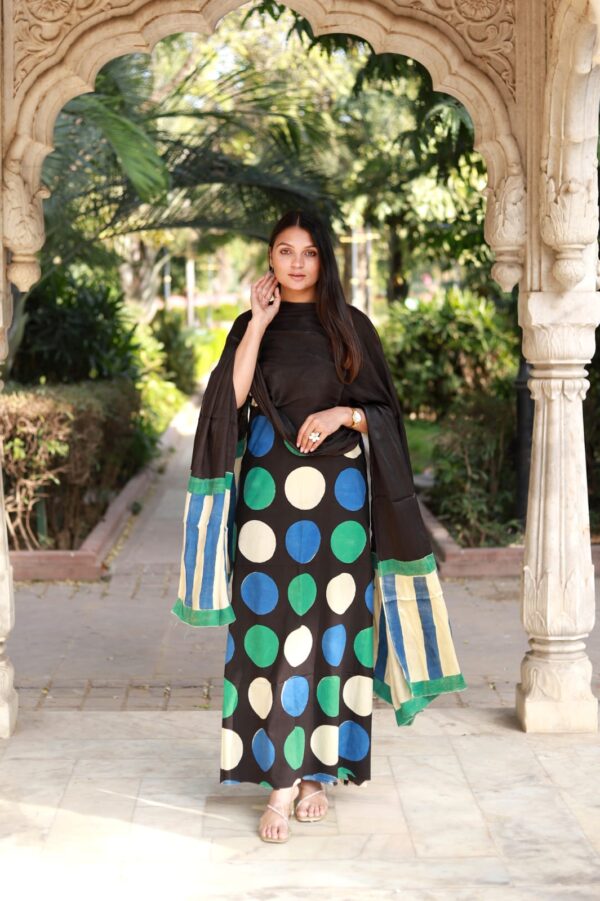 BB  Blocks Modal silk suits material - Image 8