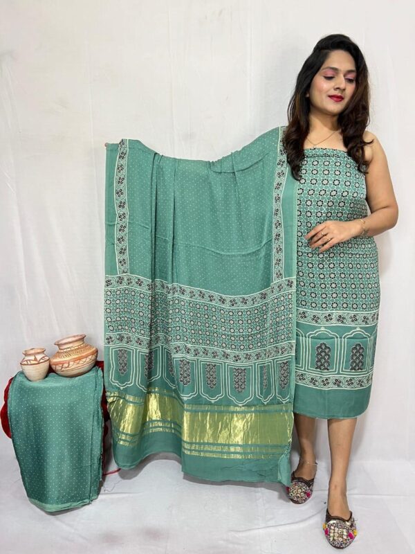 Modal ajrakh suit material - Image 38