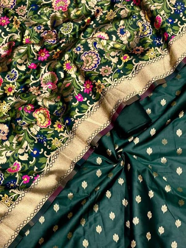 Exclusive Banarasi Unstitched Salwar Suits Dupatta - Image 6
