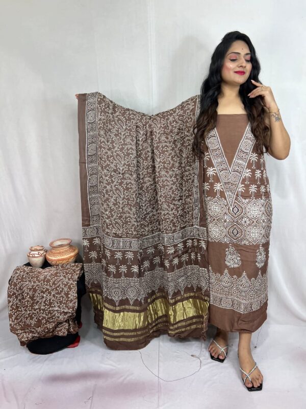 Modal ajrakh suit material - Image 39