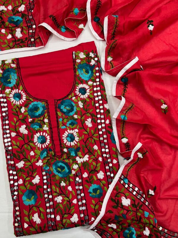 Phulkari Suits- Hand Embroidery - Image 10