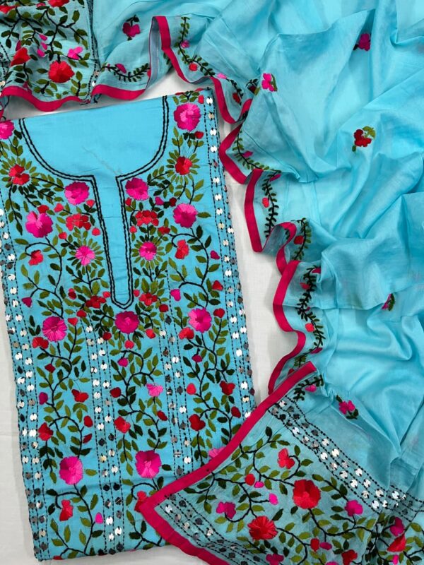Phulkari Suits- Hand Embroidery - Image 3