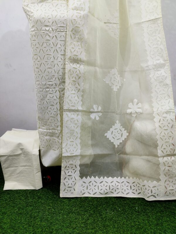 Applique Cotton Suits Material Handmade - Image 6