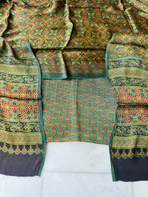 SK Ajrakh natural-dye modal silk - Image 17