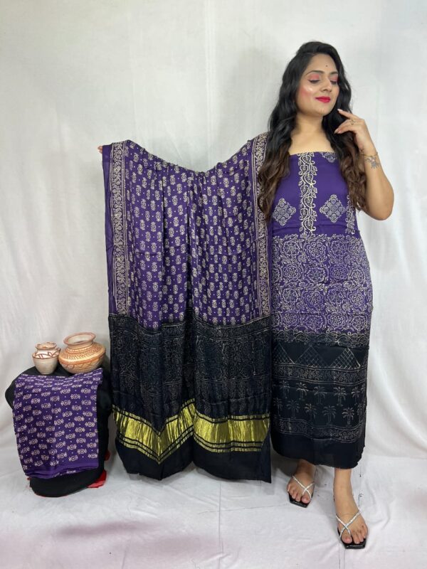 Modal ajrakh suit material - Image 49