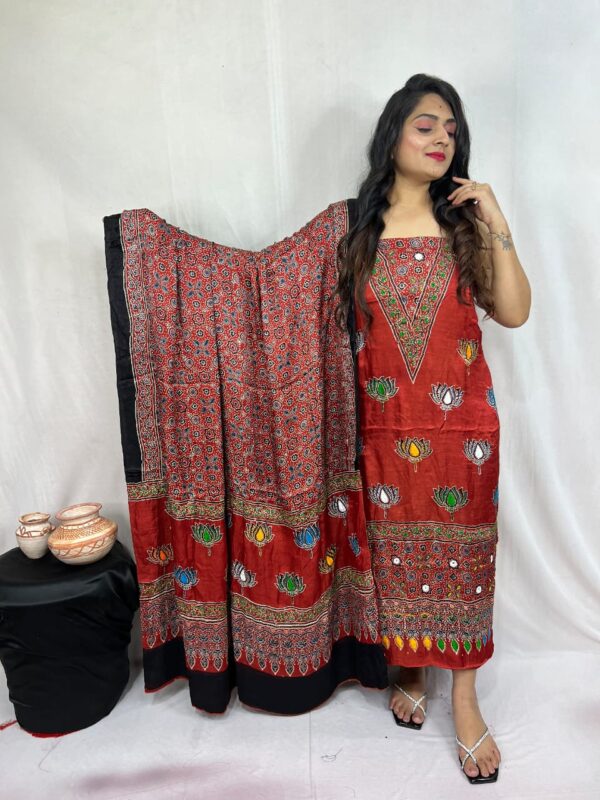 Pure modal silk suit material - Image 5