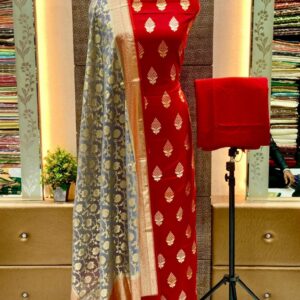Exclusive Banarasi Unstitched Salwar Suits Dupatta