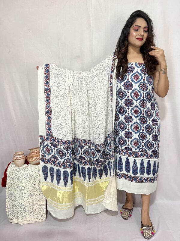 Modal ajrakh suit material - Image 54