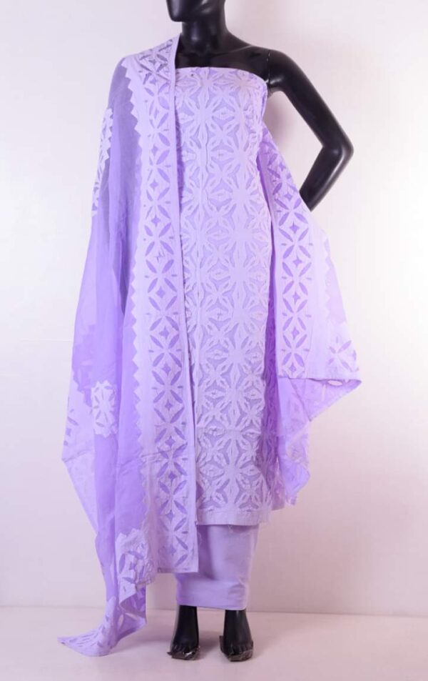 Applique Cotton Suits Material Handmade - Image 2