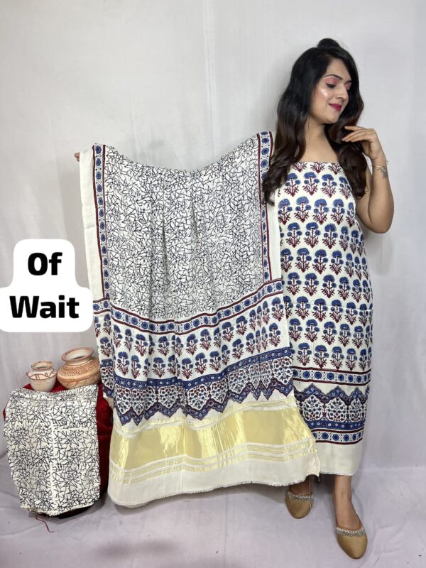 Modal ajrakh suit material - Image 56