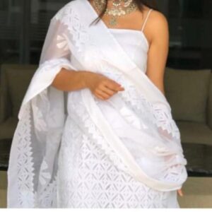 Applique Cotton Suits Material Handmade