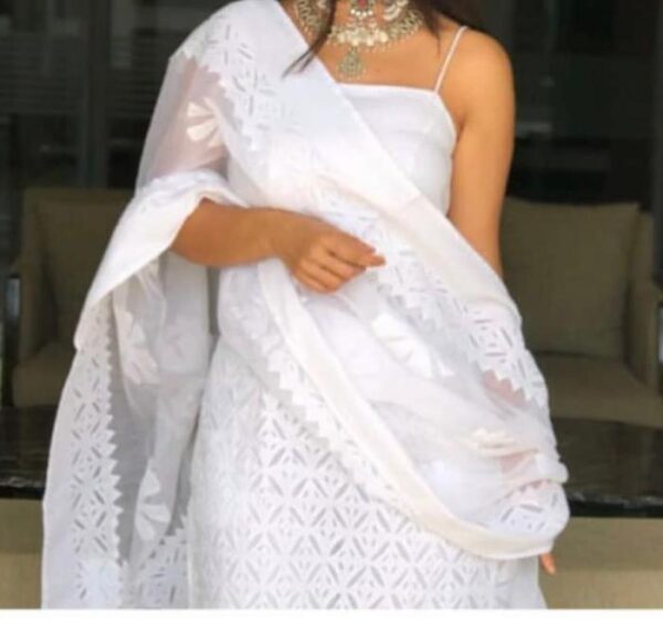 Applique Cotton Suits Material Handmade