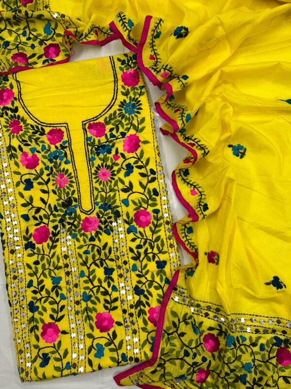 Phulkari Suits- Hand Embroidery - Image 5