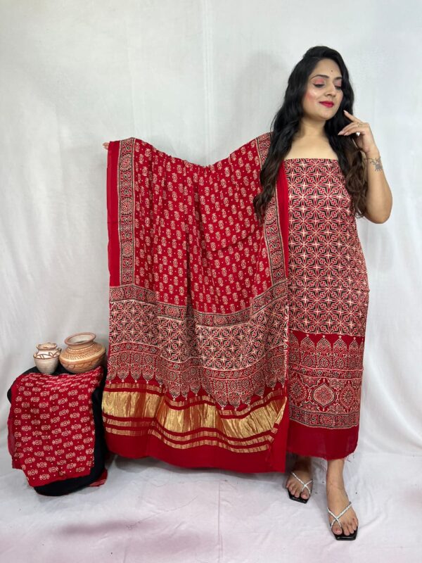 Modal ajrakh suit material - Image 57